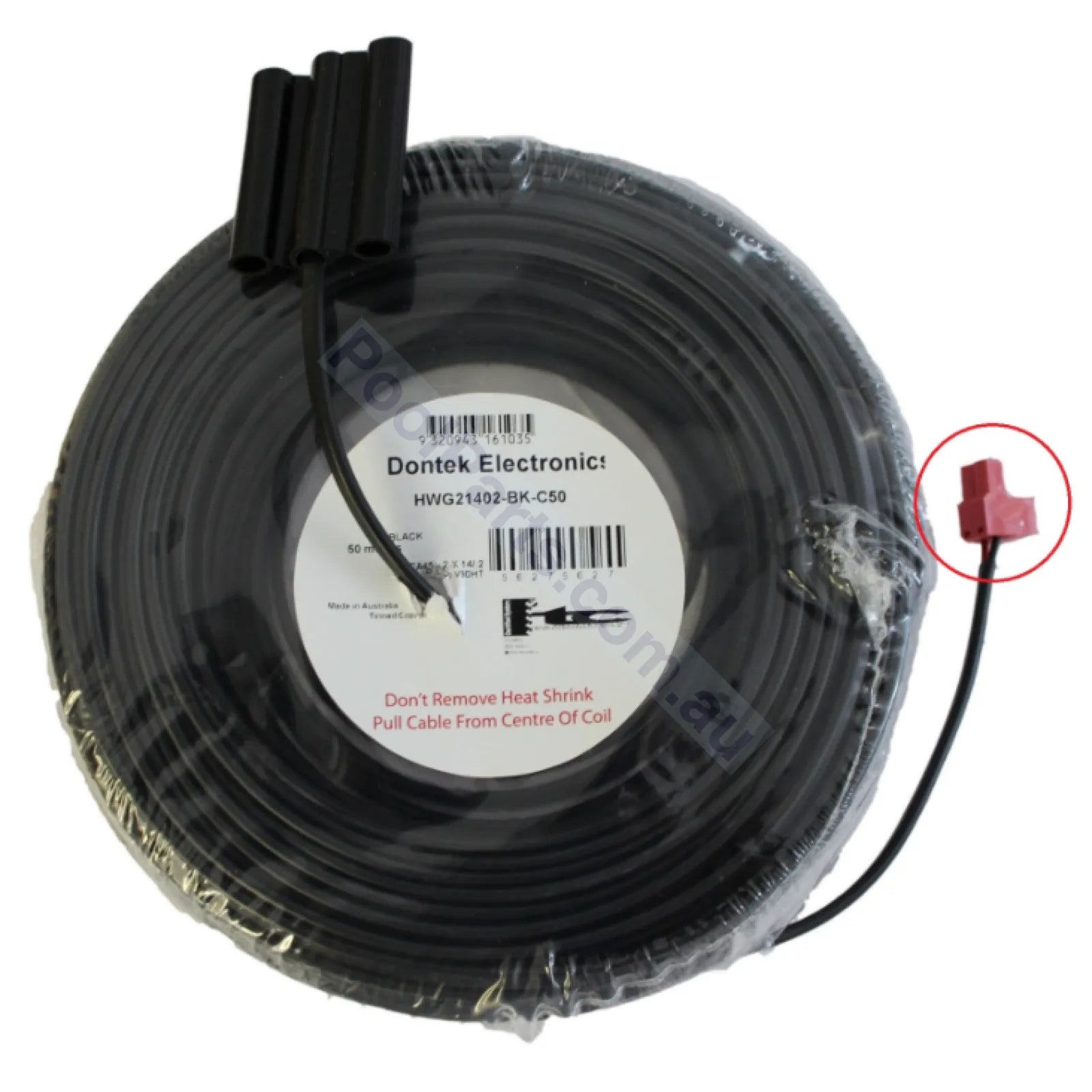 Dontek PL02RD - Red Pool Sensor Plug - Heater and Spa Parts