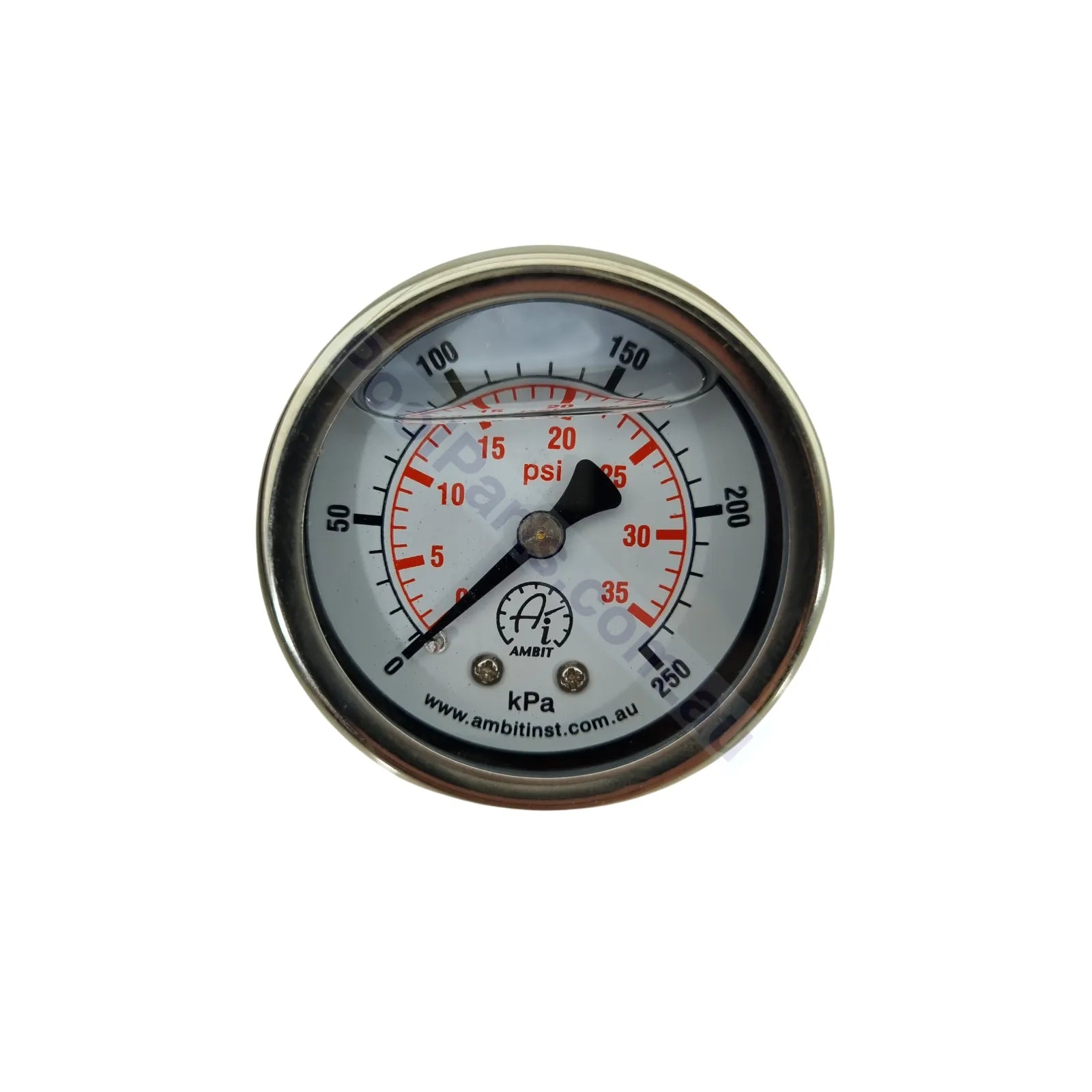 Pressure Gauges - Fluid Filled For Pools And Spas Rear Mount Filter Parts