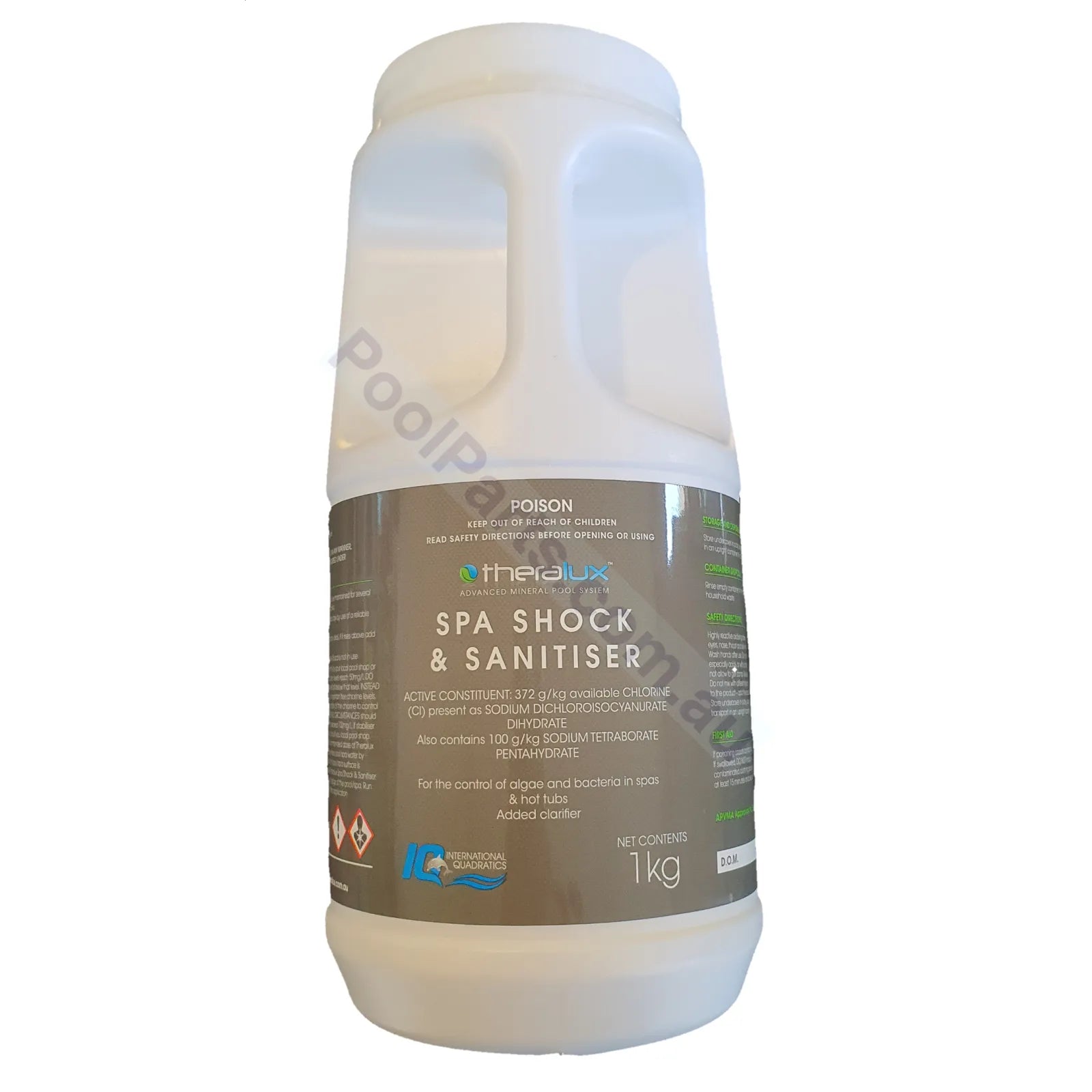 Theralux Spa Sanitizer - Lithium Hypochlorite Replacement - 1kg - Heater and Spa Parts