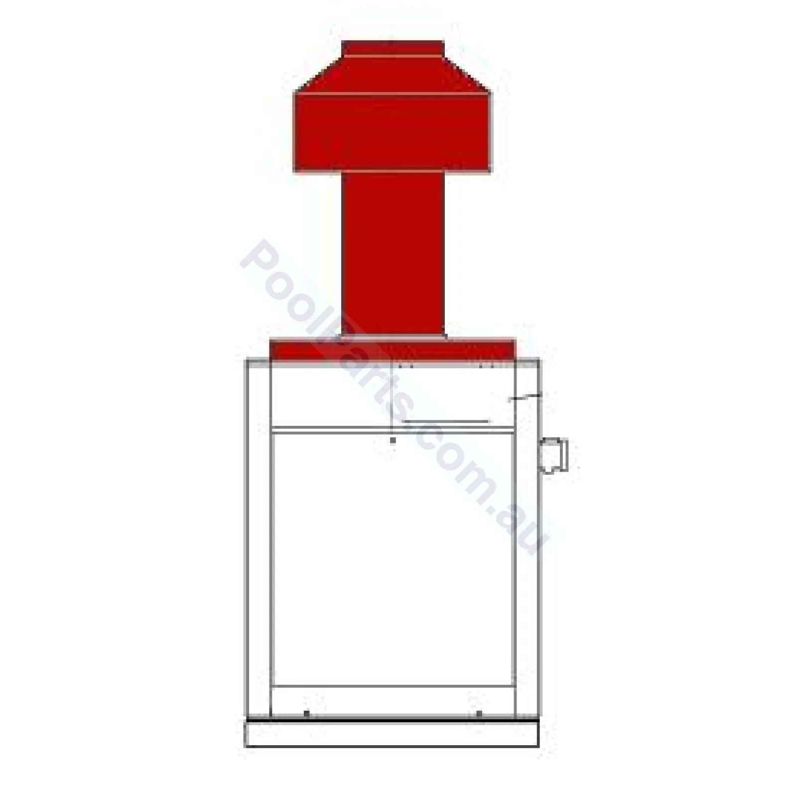 Raypak 350 - Draft Diverter Indoor Flue Kit - Draught Stack - Heater and Spa Parts