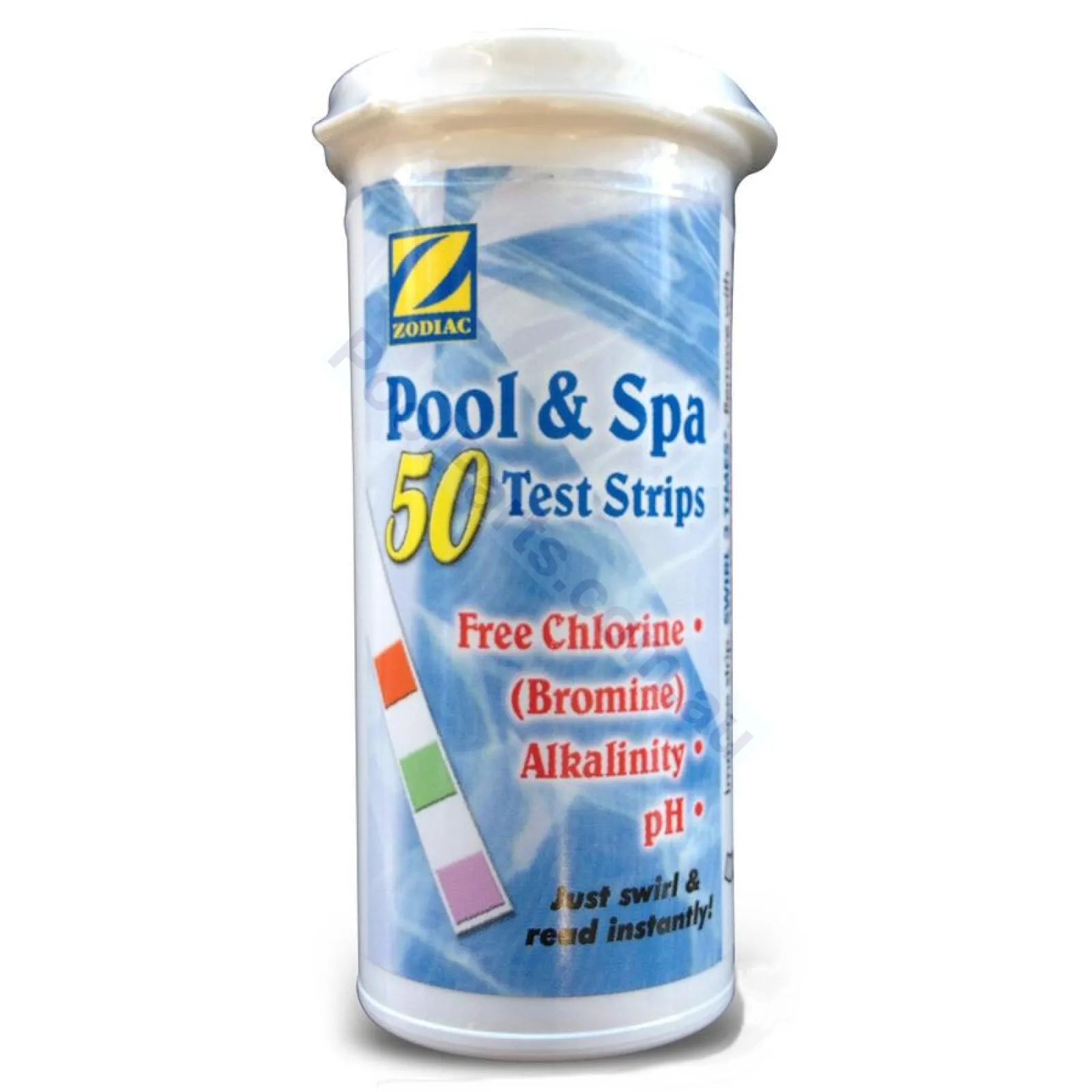 Free Chlorine or Bromine Test Strips for Spas - Zodiac 3 in 1 - Heater and Spa Parts